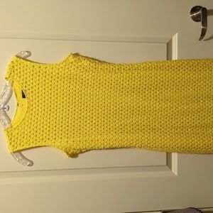 Yellow fitted dress